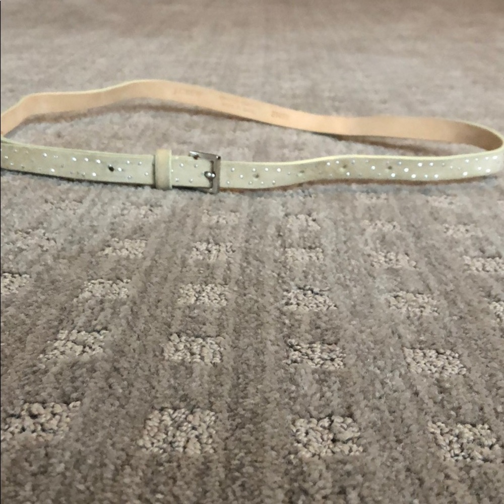 J Crew skinny leather studded belt